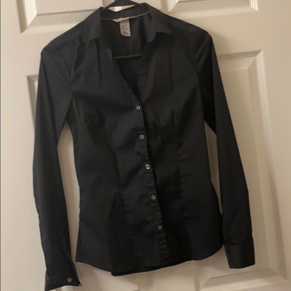 Black H&M Button Down Shirt